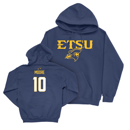 ETSU Women's Basketball Navy Sideline Hoodie - Courtney Moore Small