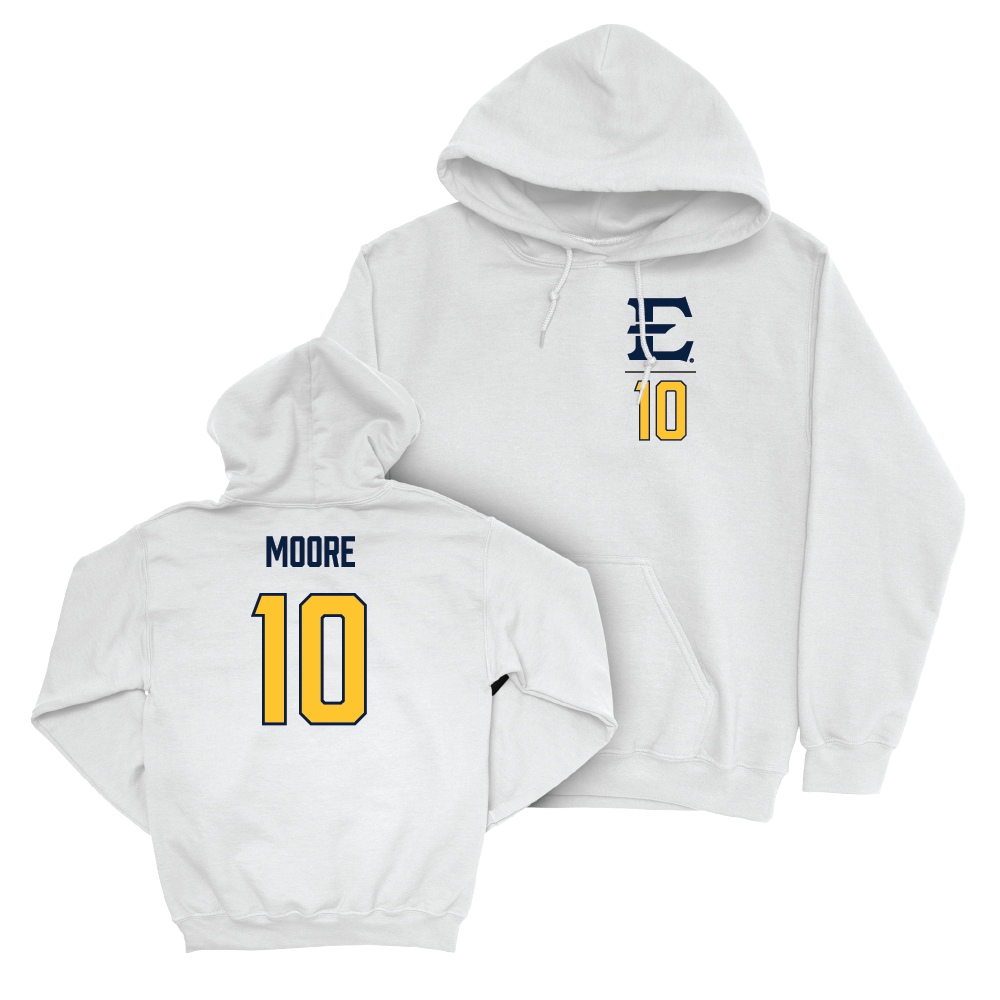 ETSU Women's Basketball White Logo Hoodie - Courtney Moore Small