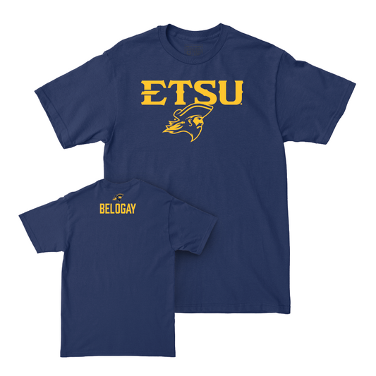 ETSU Women's Triathlon Navy Sideline Tee - Izi Belogay Small