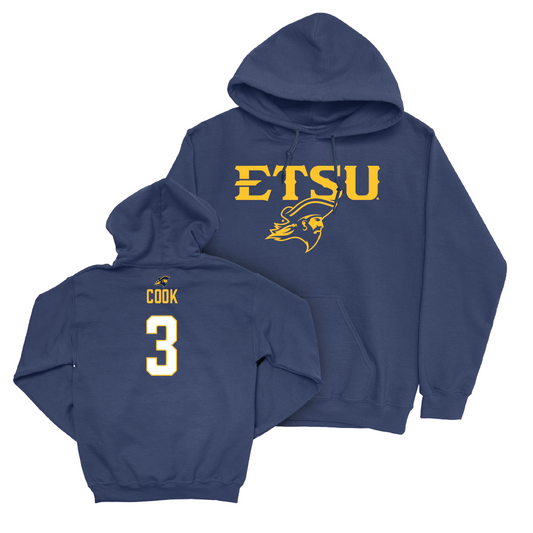 ETSU Women's Soccer Navy Sideline Hoodie - Lindsey Cook Small