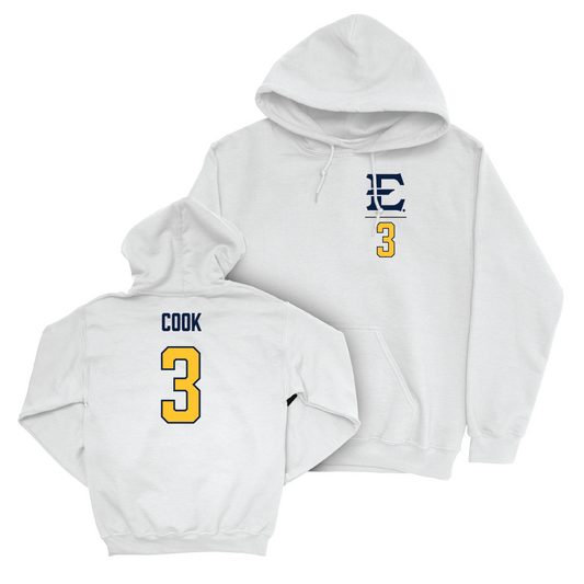 ETSU Women's Soccer White Logo Hoodie - Lindsey Cook Small