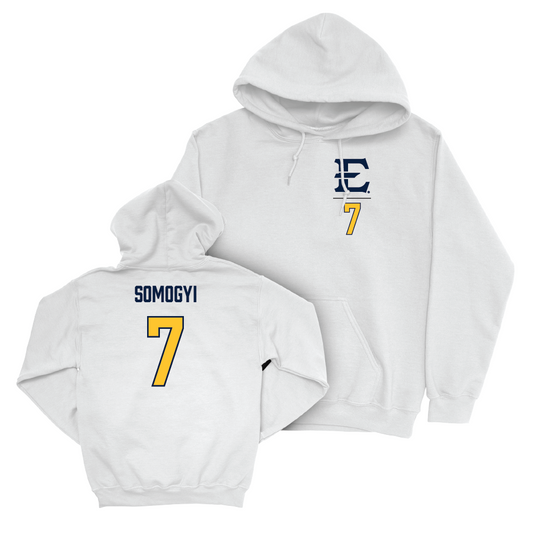 ETSU Women's Soccer White Logo Hoodie - Sydney Somogyi Small