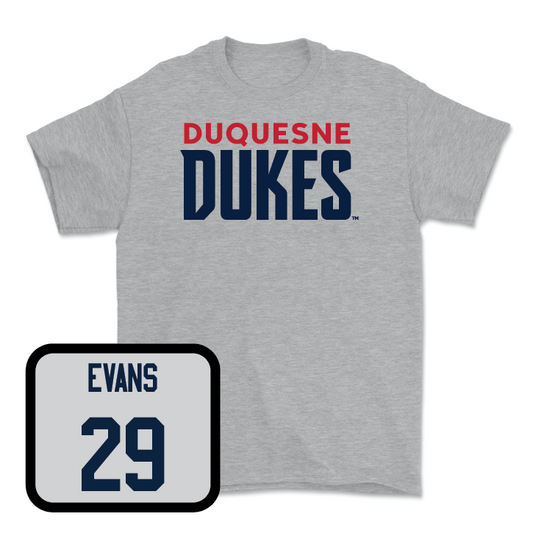 Duquesne Women's Lacrosse Sport Grey Lock Tee  - Ali Evans