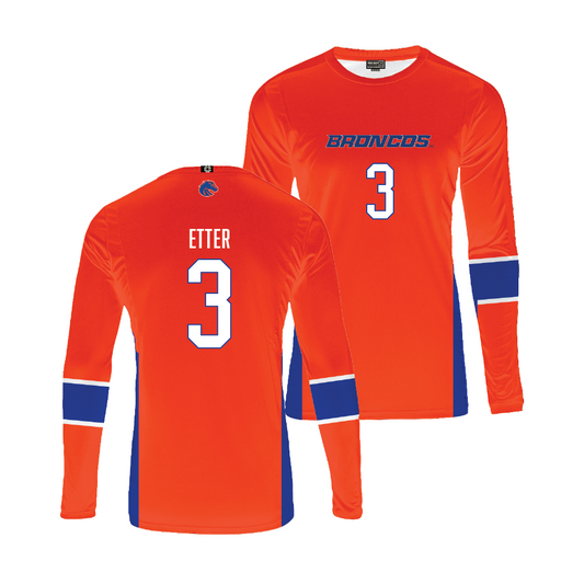 Boise State Women's Volleyball Orange Jersey  - Lilli Etter