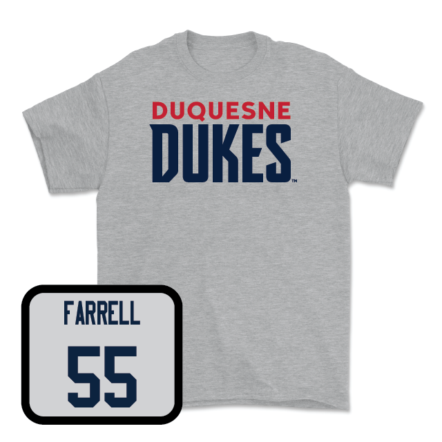 Duquesne Football Sport Grey Lock Tee - Jackson Farrell