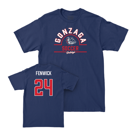 Gonzaga Women's Soccer Navy Arch Tee  - Faith Fenwick