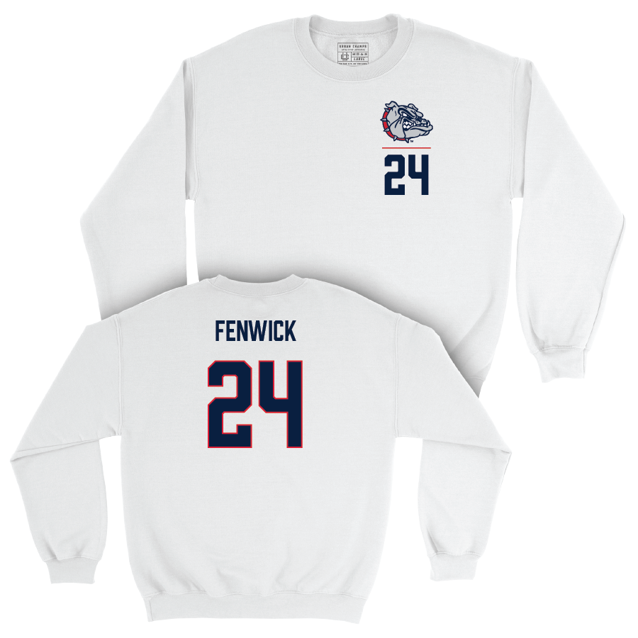 Gonzaga Women's Soccer White Logo Crew  - Faith Fenwick