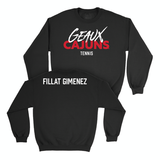 Louisiana Men's Tennis Black Geaux Crew  - Oriol Fillat Gimenez