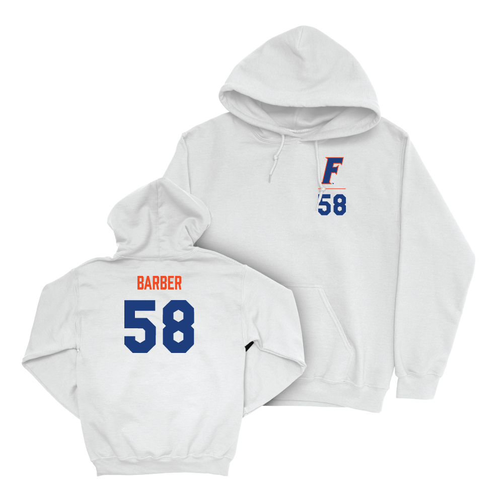 Florida Football White Logo Hoodie - Austin Barber Small