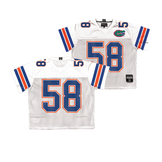 Florida Throwback Football Jersey - Austin Barber | #58 Small