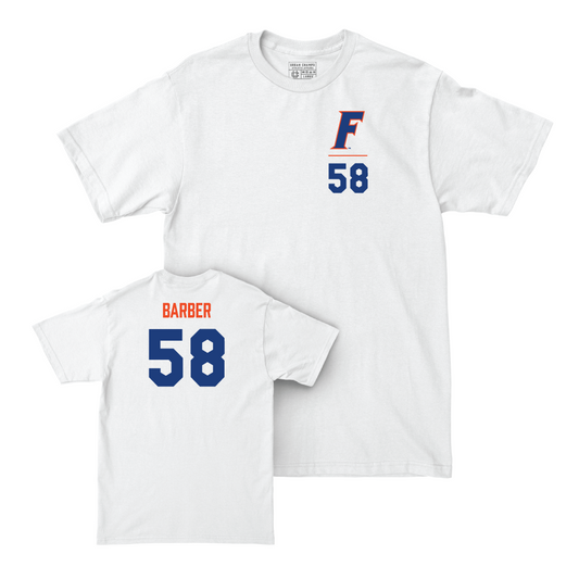 Florida Football White Logo Comfort Colors Tee - Austin Barber Small