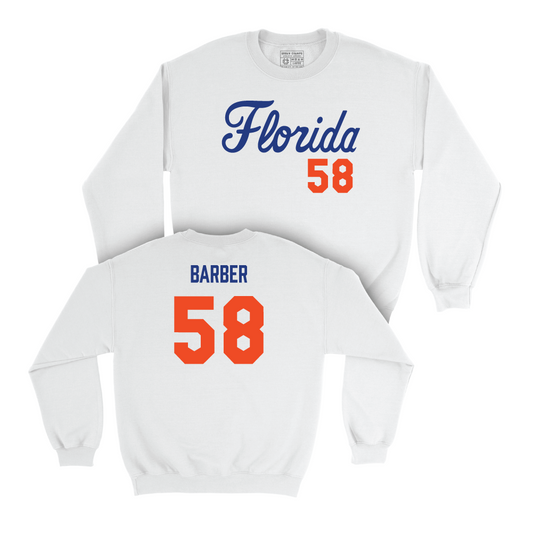 Florida Football White Script Crew - Austin Barber Small