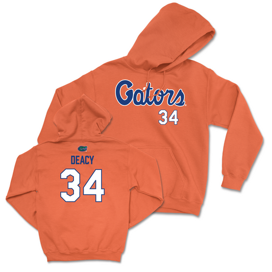 Florida Women's Lacrosse Orange Script Hoodie - Alyssa Deacy Small