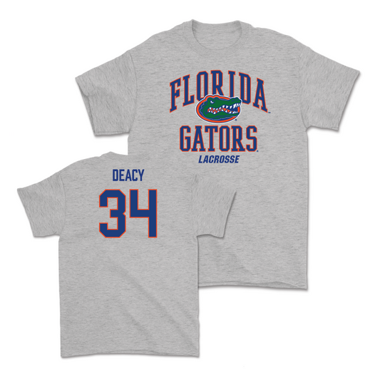 Florida Women's Lacrosse Sport Grey Arch Tee - Alyssa Deacy Small