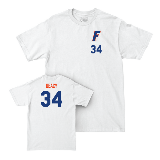 Florida Women's Lacrosse White Logo Comfort Colors Tee - Alyssa Deacy Small