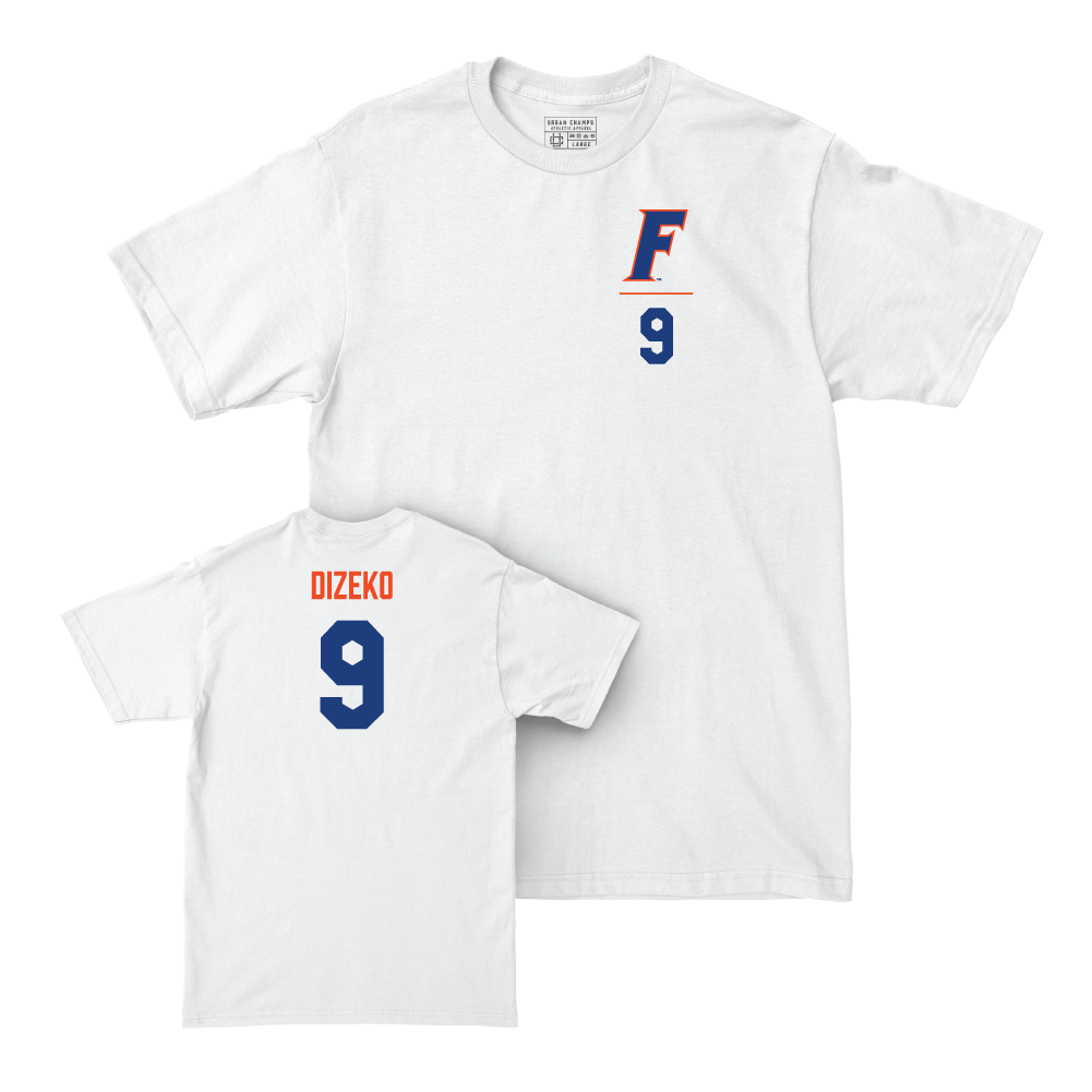 Florida Women's Basketball White Logo Comfort Colors Tee - Alexia Dizeko Small