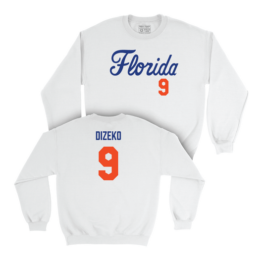 Florida Women's Basketball White Script Crew - Alexia Dizeko Small