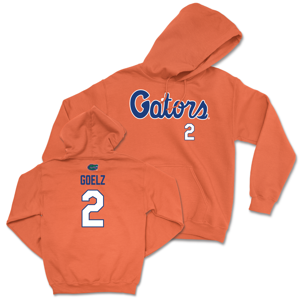 Florida Softball Orange Script Hoodie - Avery Goelz Small