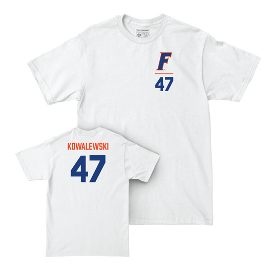 Florida Softball White Logo Comfort Colors Tee - Ariel Kowalewski Small