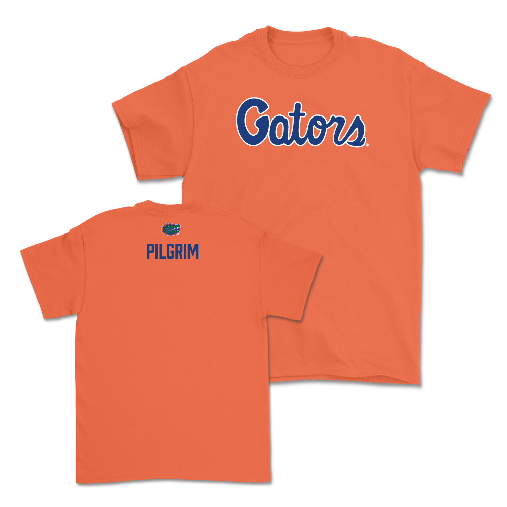 Florida Women's Gymnastics Orange Script Tee - Anya Pilgrim Small