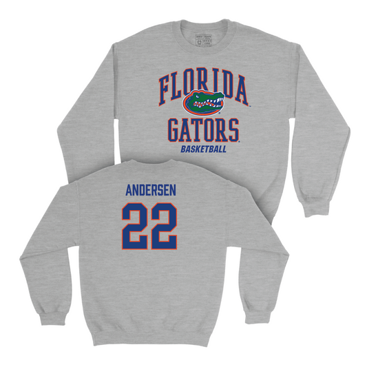 Florida Men's Basketball Sport Grey Arch Crew - Bennett Andersen Small