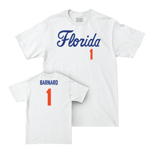 Florida Softball White Script Comfort Colors Tee - Brooke Barnard Small