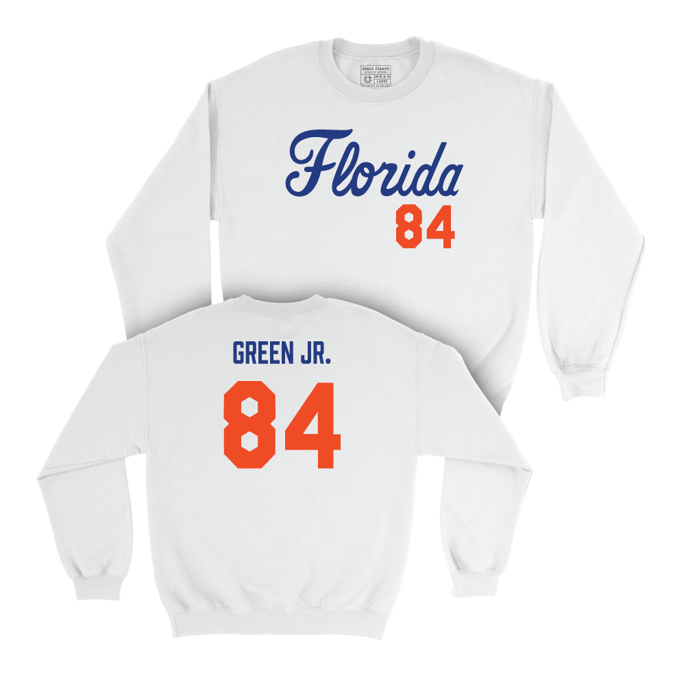 Florida Football White Script Crew - Brian Green Jr. Small