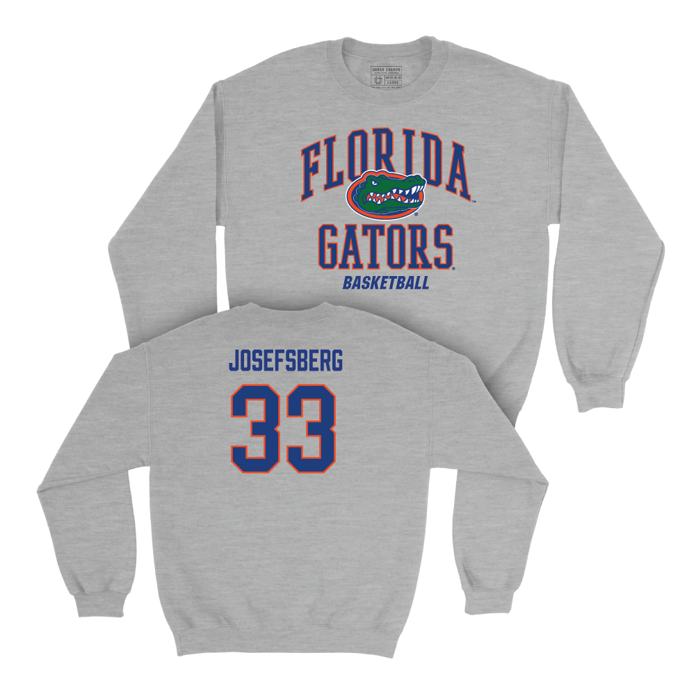 Florida Men's Basketball Sport Grey Arch Crew - Cooper Josefsberg Small