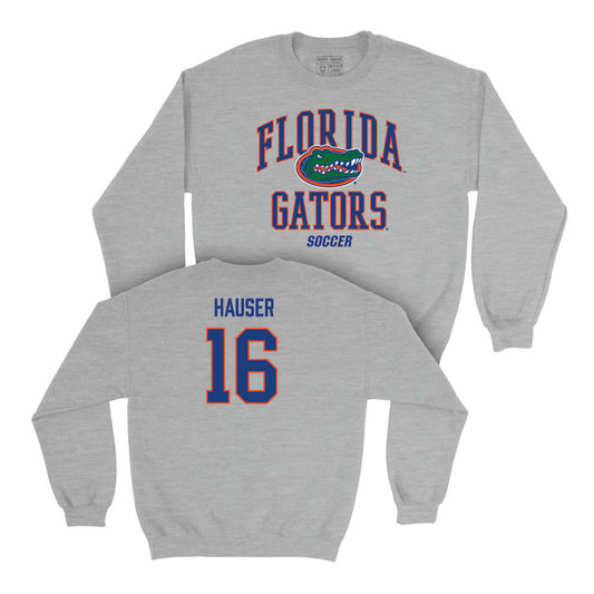 Florida Women's Soccer Sport Grey Arch Crew - Emilee Hauser Small