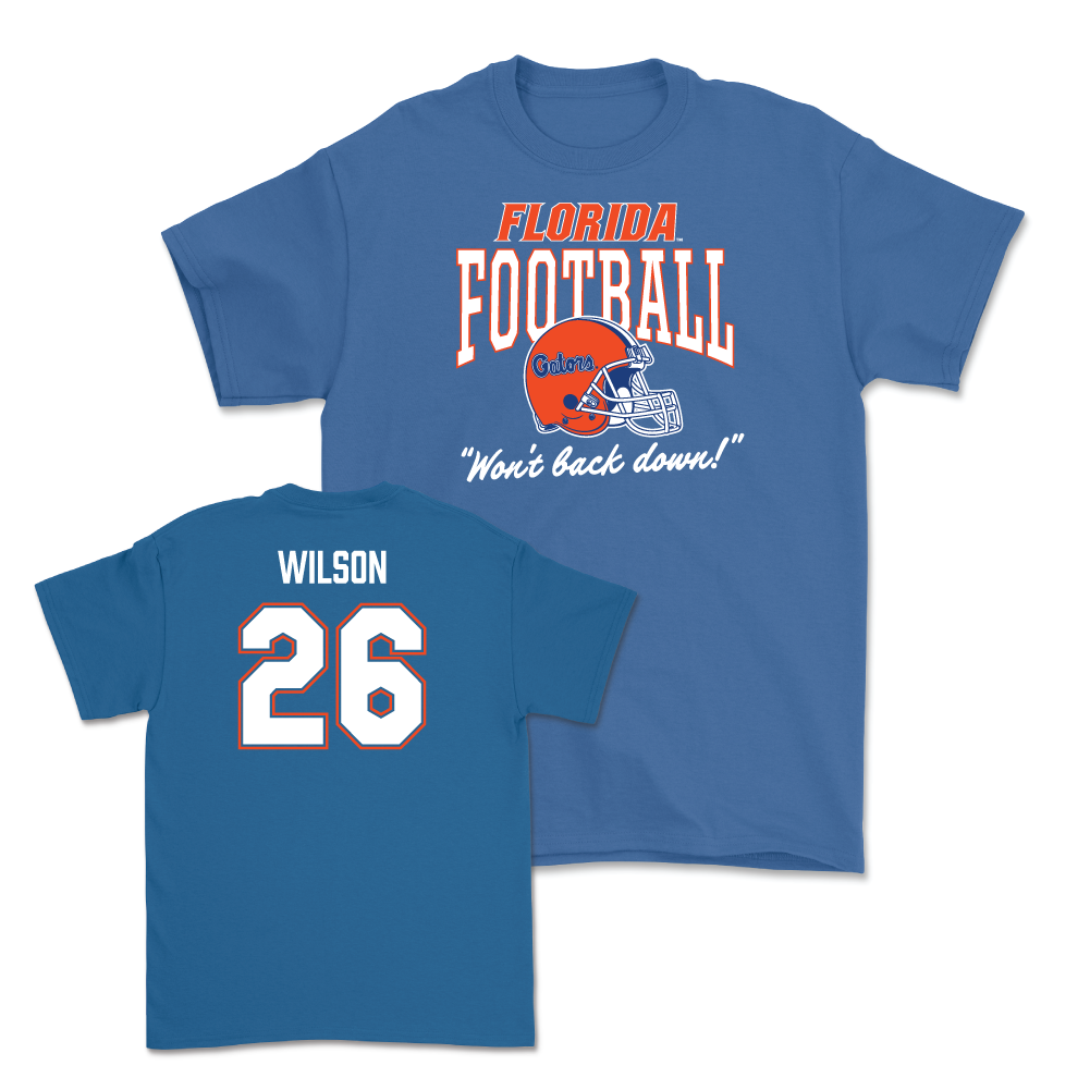 Florida Football Royal Tee - Ethan Wilson Small