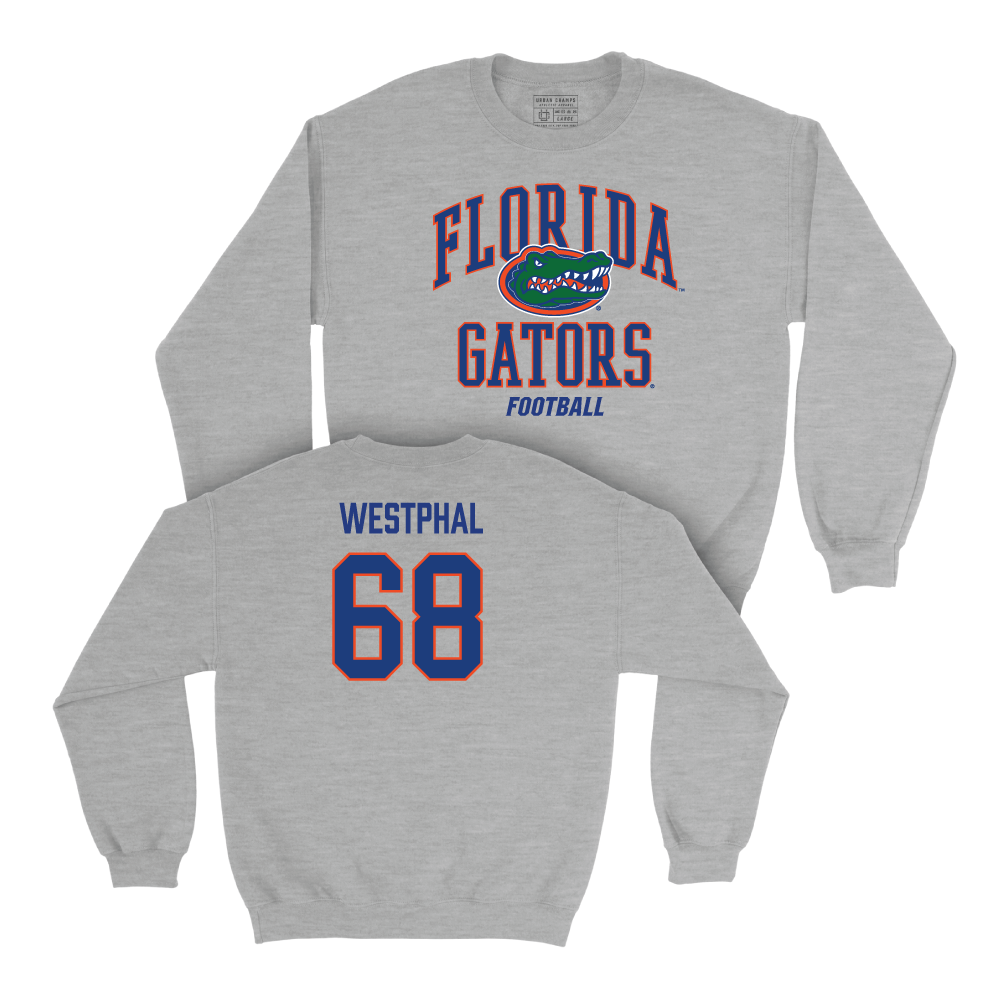 Florida Football Sport Grey Arch Crew - Fletcher Westphal Small