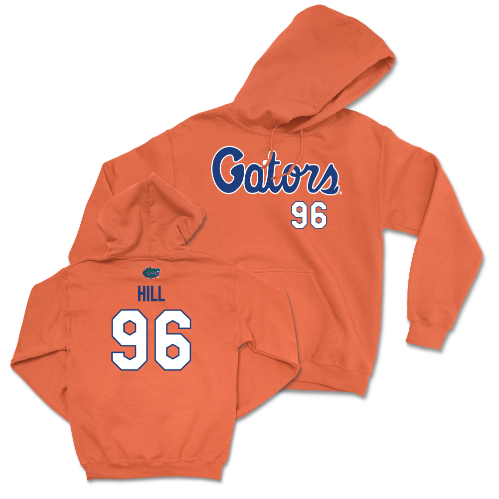 Florida Football Orange Script Hoodie - Gavin Hill Small