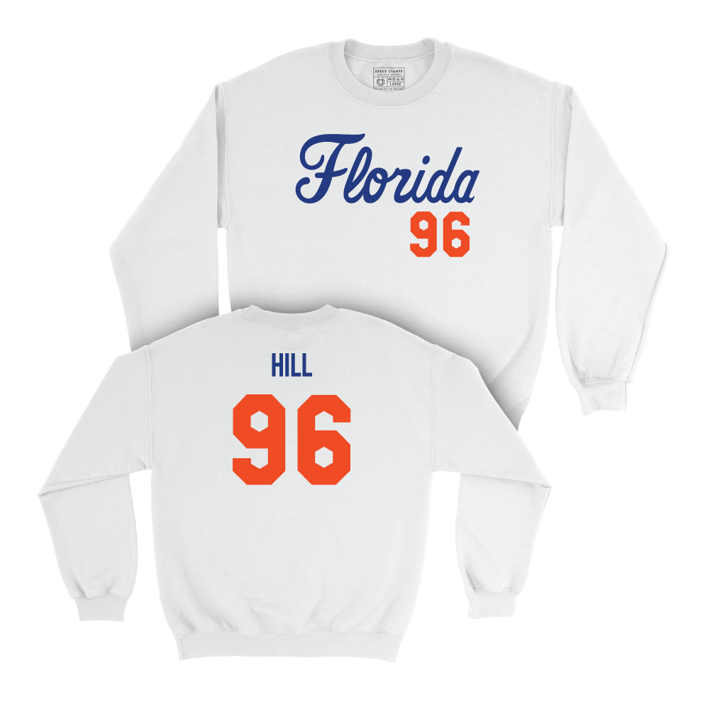 Florida Football White Script Crew - Gavin Hill Small