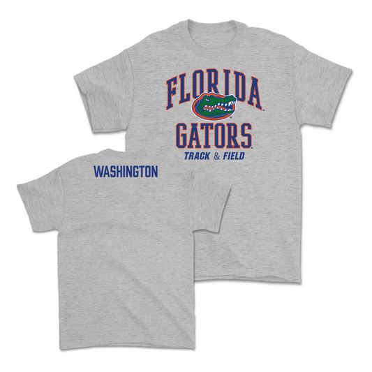 Florida Women's Track & Field Sport Grey Arch Tee - Imani Washington Small