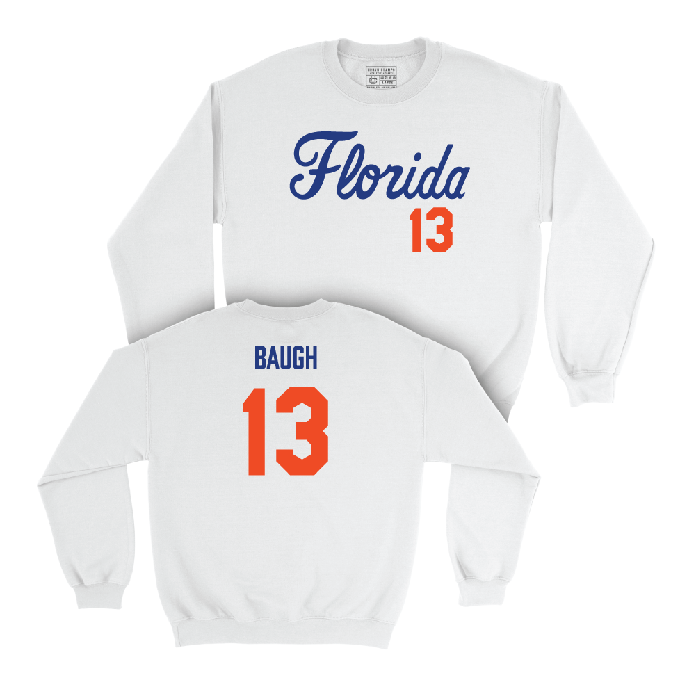 Florida Football White Script Crew - Jadan Baugh Small