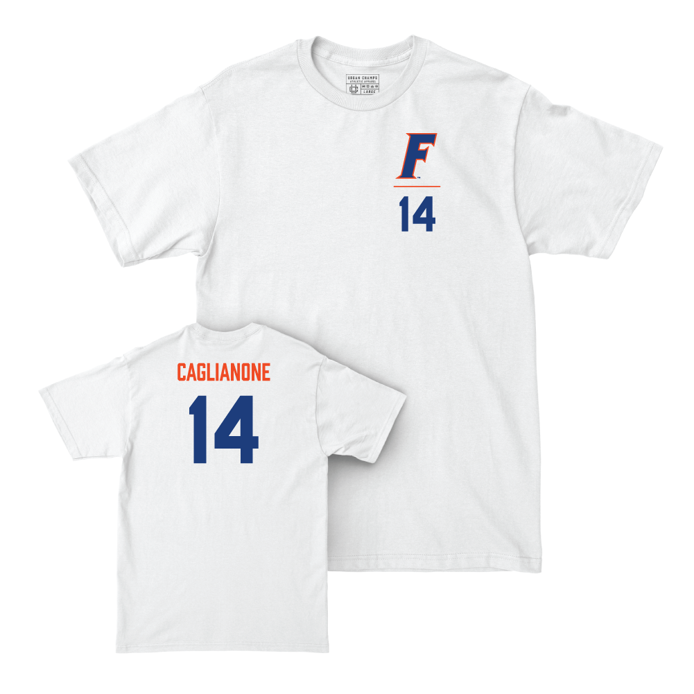 Florida Baseball White Logo Comfort Colors Tee - Jac Caglianone Small