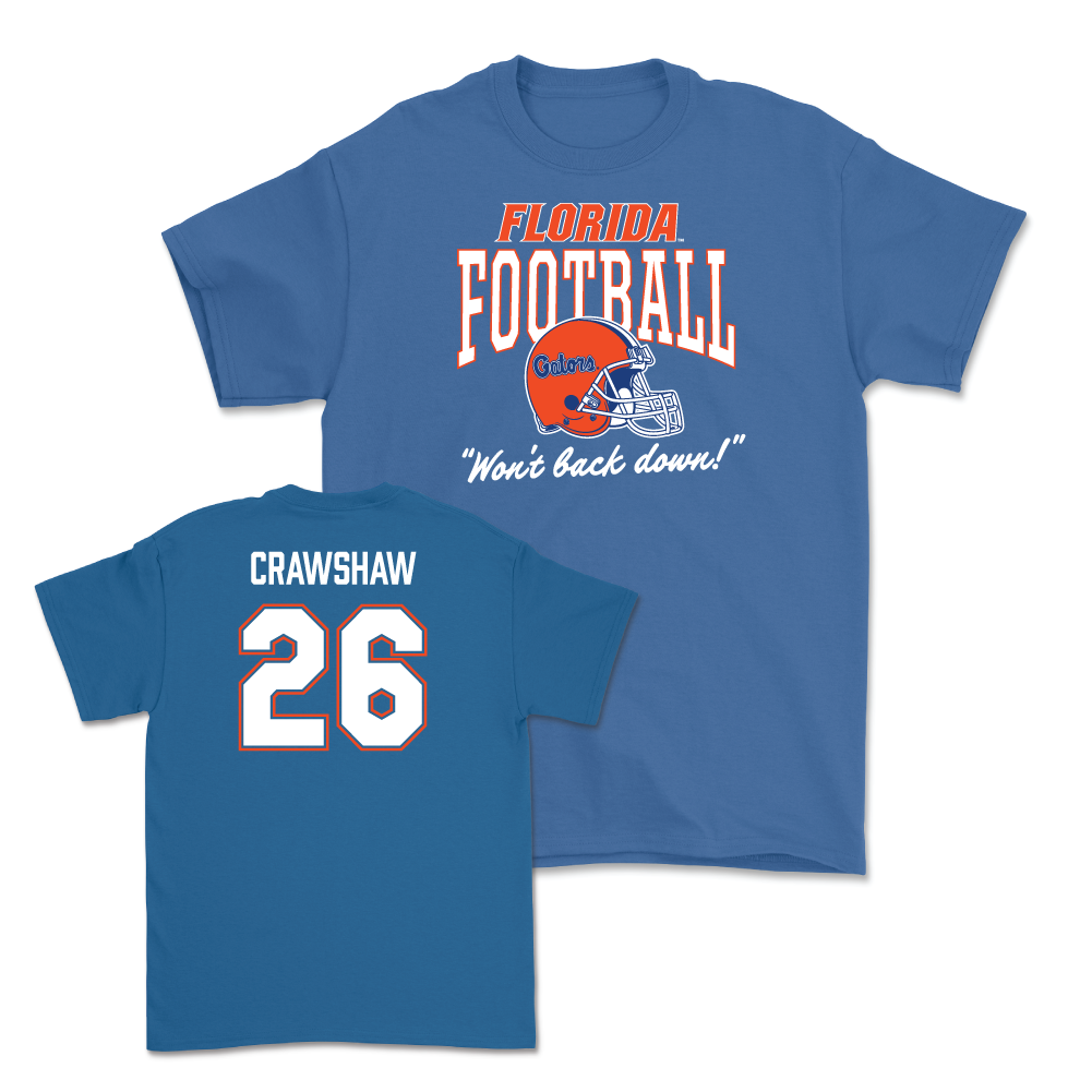 Florida Football Royal Tee - Jeremy Crawshaw Small