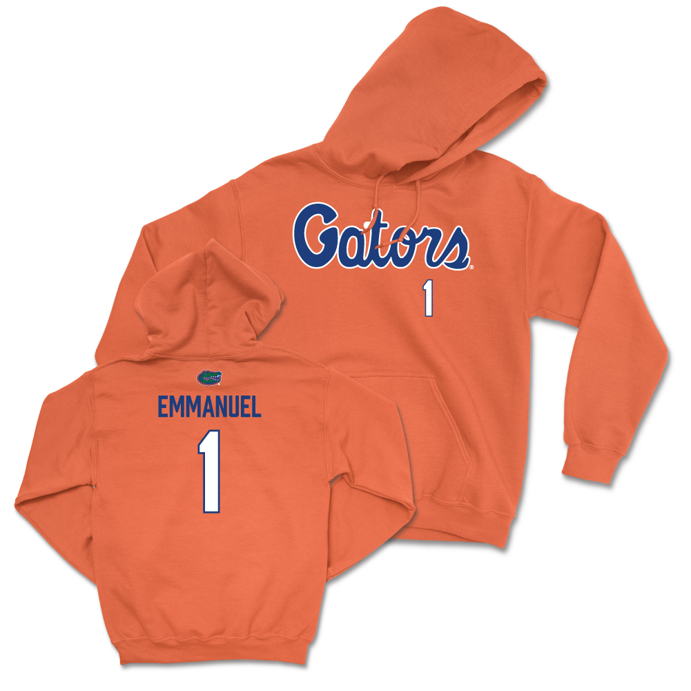 Florida Women's Soccer Orange Script Hoodie - Jayden Emmanuel Small