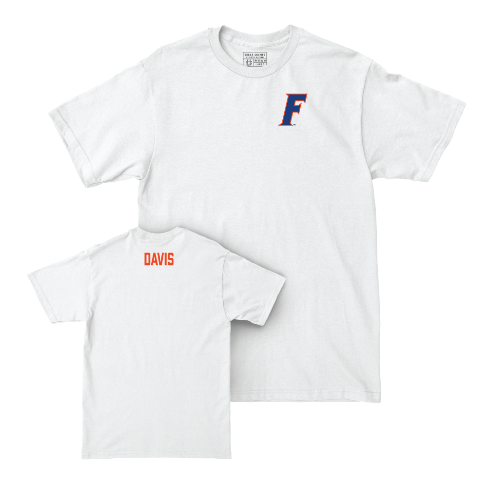 Florida Women's Track & Field White Logo Comfort Colors Tee - Kayla Davis Small