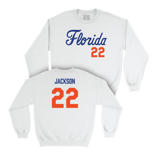 Florida Football White Script Crew - Kahleil Jackson Small