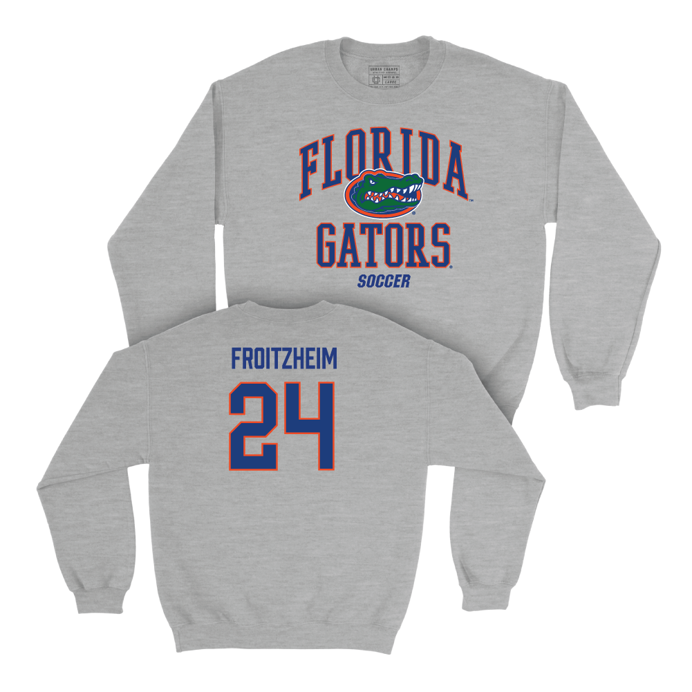 Florida Women's Soccer Sport Grey Arch Crew - Lucy Froitzheim Small