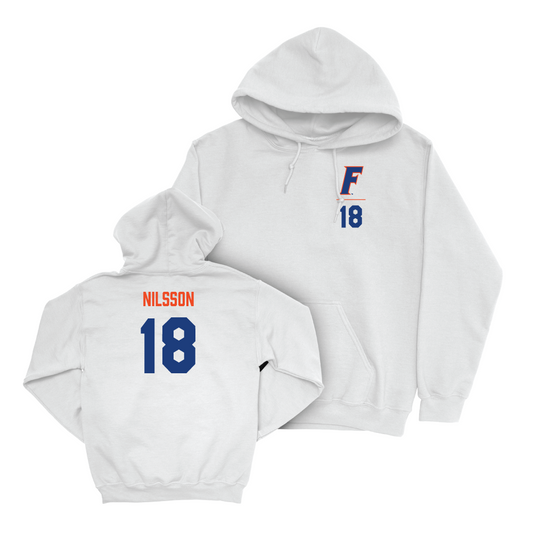 Florida Women's Soccer White Logo Hoodie - Liwa Nilsson Small