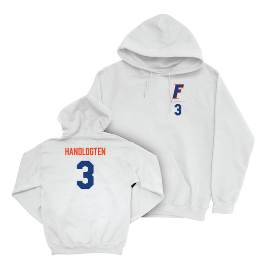 Florida Men's Basketball White Logo Hoodie - Micah Handlogten Small