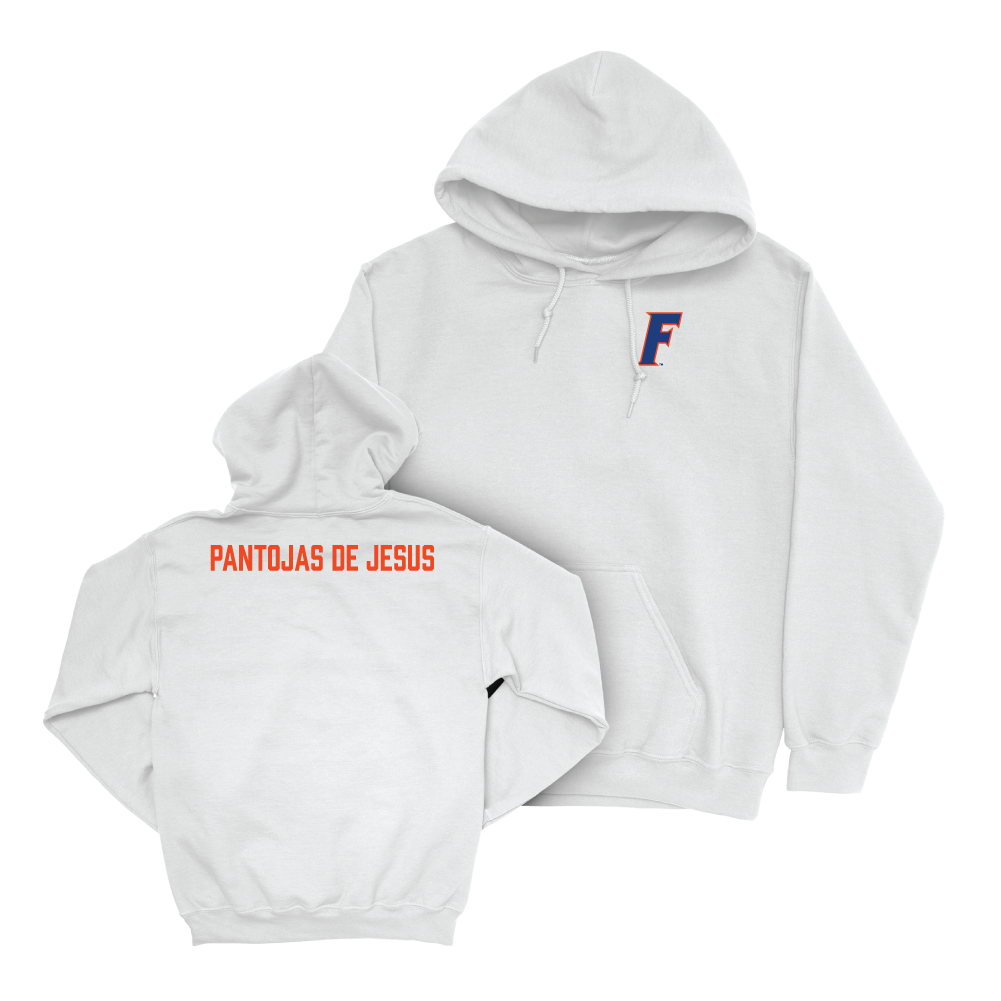 Florida Men's Track & Field White Logo Hoodie - Miguel Pantojas De Jesus Small