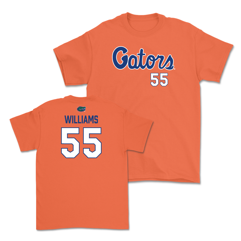 Florida Football Orange Script Tee - Michael Williams Small