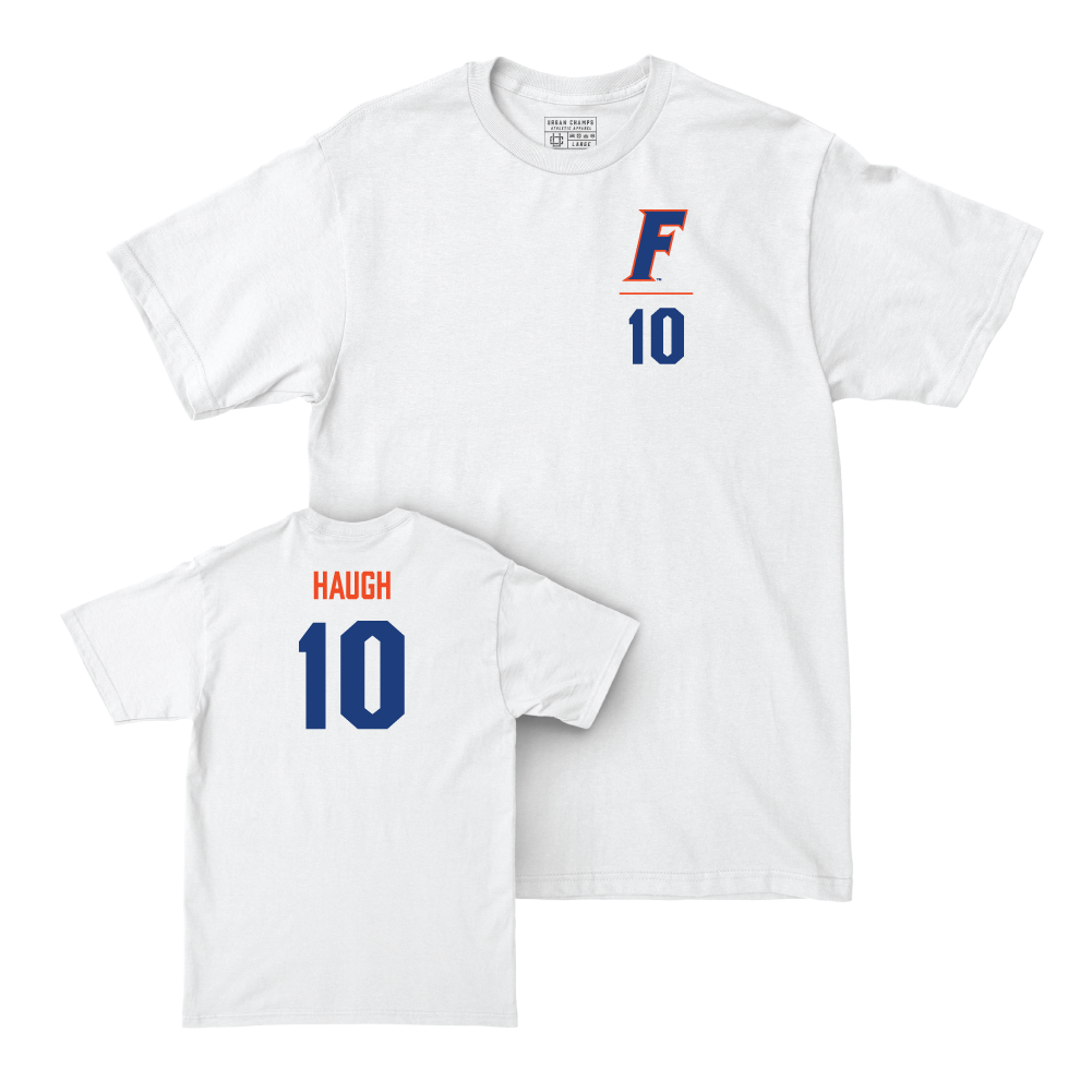 Florida Men's Basketball White Logo Comfort Colors Tee - Thomas Haugh Small