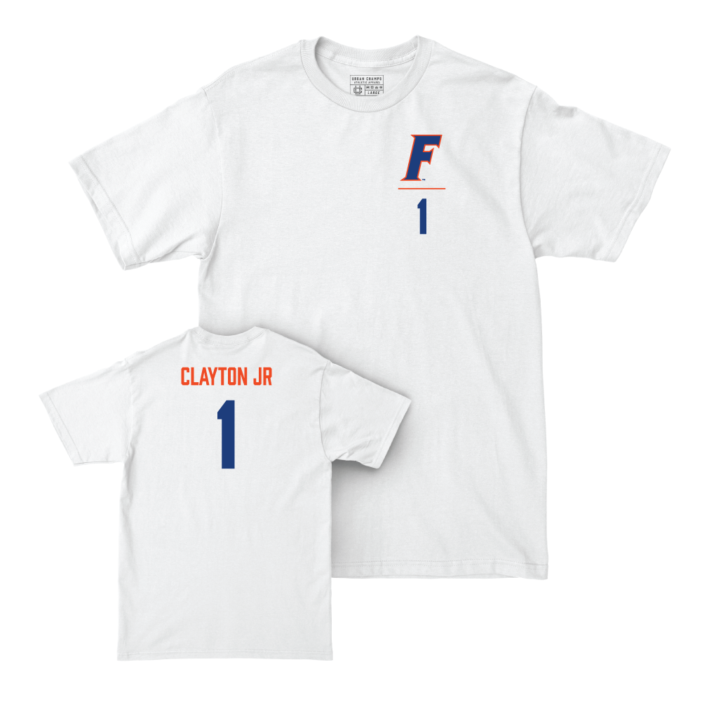 Florida Men's Basketball White Logo Comfort Colors Tee - Walter Clayton Jr. Small