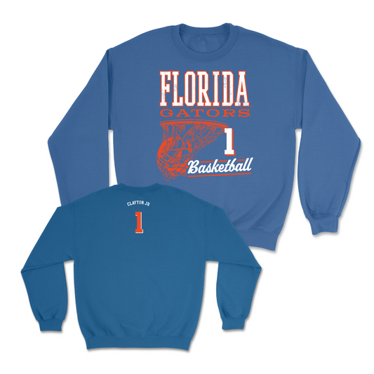 Florida Men's Basketball Royal Hardwood Crew - Walter Clayton Jr. Small