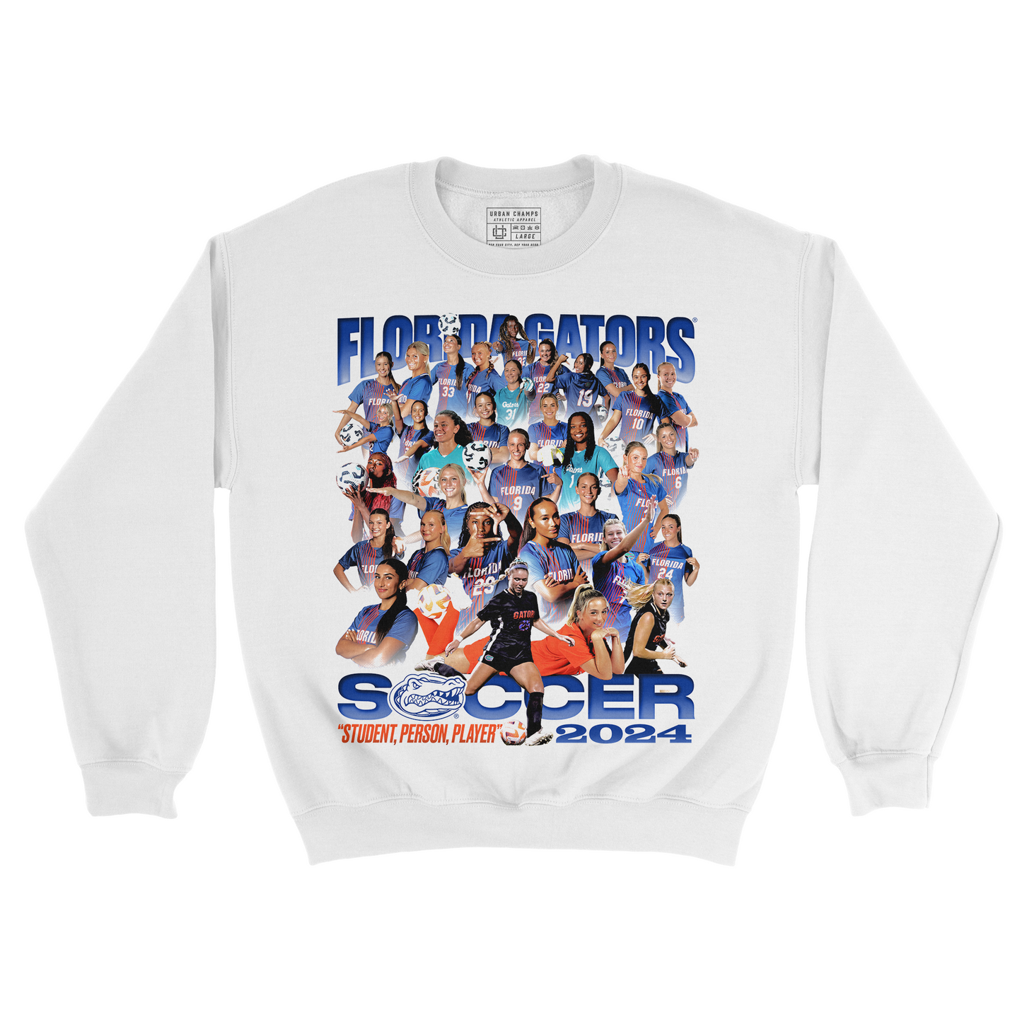 EXCLUSIVE RELEASE: Alexa Goldberg - Florida Women's Soccer White Team Crew