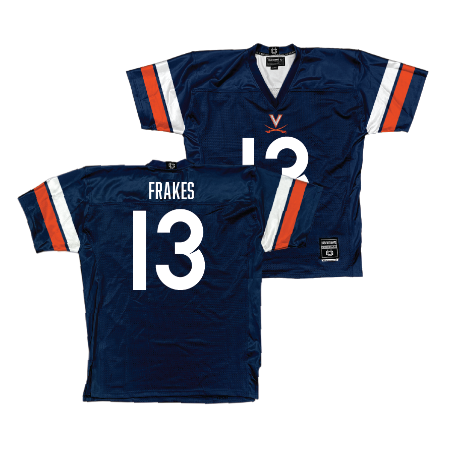 UVA Football Navy Jersey - Gavin Frakes | #13